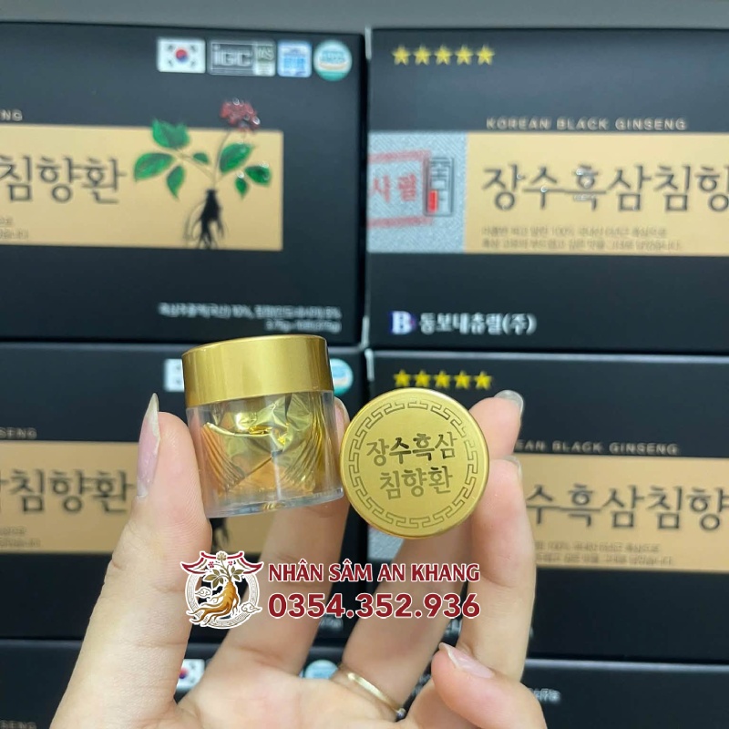 Viên An Cung Thiên Sâm Trầm Hương Dongbo Hộp 10 Viên 8 an cung thien sam tram huong 10 vien 4