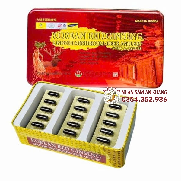 Đạm Hồng Sâm Nhung Hươu Linh Chi Bio 60 Viên 8 dam sam nhung linh chi bio