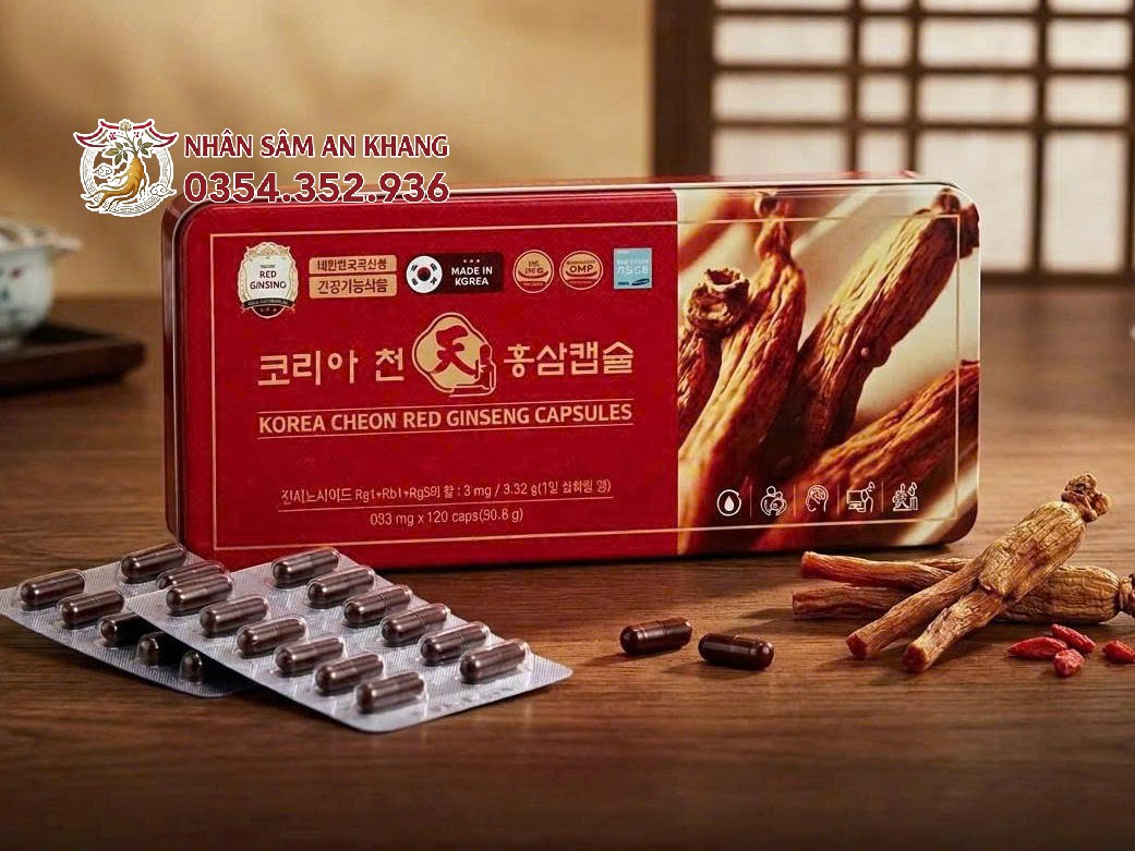 Viên Đạm Thiên Sâm Hàn Quốc 120 Viên 7 dam thien sam 12vien 6