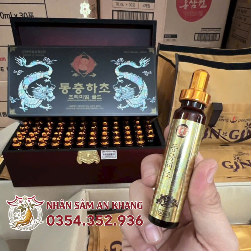 Nước Đông Trùng Hạ Thảo Bio Apgold 20ml x 60 Ống 12 dong trung 60 ong bio gold 6