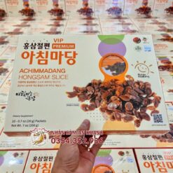 Hồng Sâm Thái Lát Tẩm Mật Ong Achimmadang Hộp 200g 8 hong sam thai lat achimadang