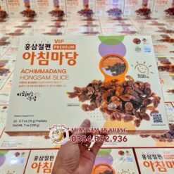 Hồng Sâm Thái Lát Tẩm Mật Ong Achimmadang Hộp 200g 6 hong sam thai lat achimadang 5