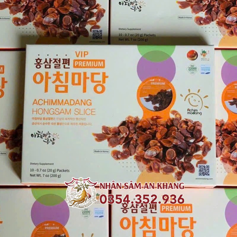 Hồng Sâm Thái Lát Tẩm Mật Ong Achimmadang Hộp 200g 15 hong sam thai lat achimadang 6