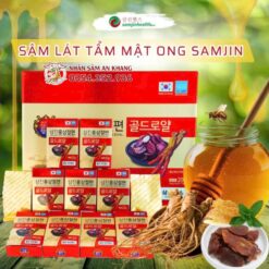 Sâm Lát Tẩm Mật Ong Samjin Hộp 200g