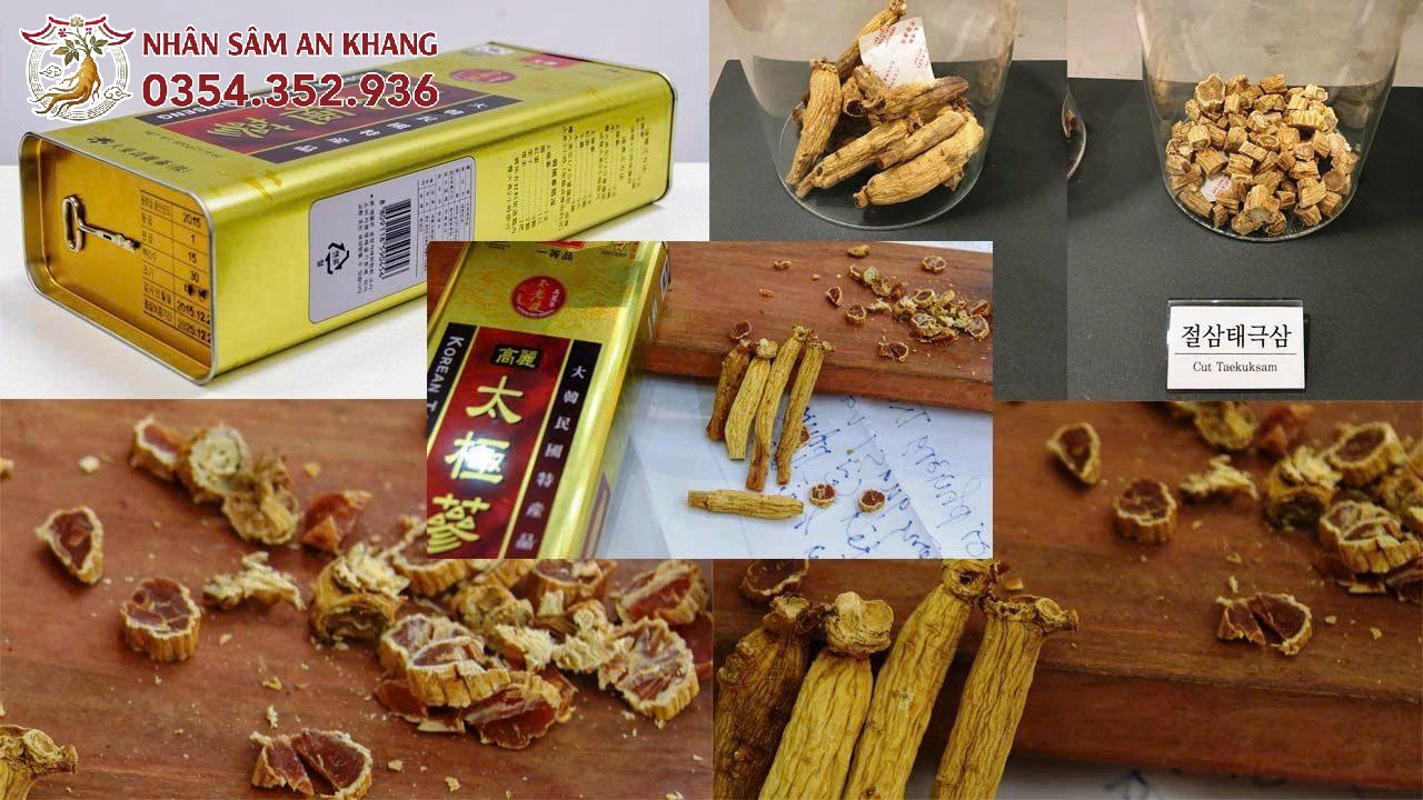 Thái Cực Sâm Củ Khô Hộp Thiếc Taekuk Daedong 300g 14 thai cuc sam cu kho 18