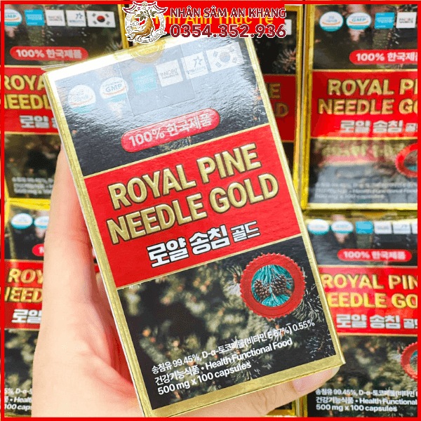 Tinh Dầu Thông Đỏ Royal Pine Needle Gold 100 Viên 10 tinh dau thong do 100 vien 2