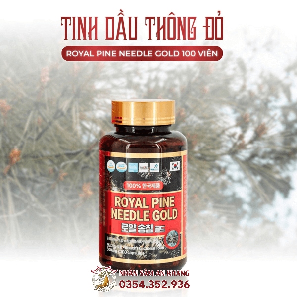 Tinh Dầu Thông Đỏ Royal Pine Needle Gold 100 Viên 8 tinh dau thong do 100 vien 4