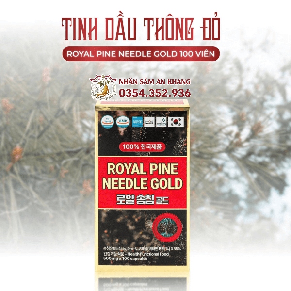 Tinh Dầu Thông Đỏ Royal Pine Needle Gold 100 Viên 7 tinh dau thong do 100 vien 5