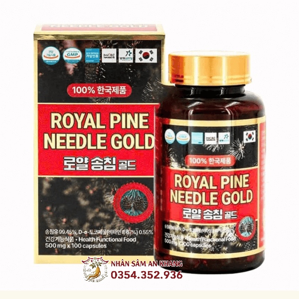 Tinh Dầu Thông Đỏ Royal Pine Needle Gold 100 Viên 6 tinh dau thong do 100 vien