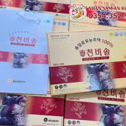 Tinh Dầu Thông Đỏ Cheon Bi Sol 180 Viên 2 tinh dau thong do cheon bi sol 10