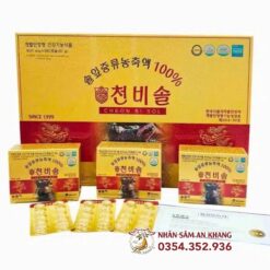Tinh Dầu Thông Đỏ Cheon Bi Sol 180 Viên 10 tinh dau thong do cheon bi sol