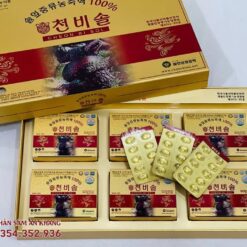 Tinh Dầu Thông Đỏ Cheon Bi Sol 180 Viên 4 tinh dau thong do cheon bi sol 4