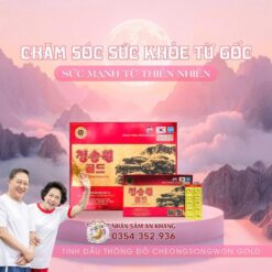 Tinh Dầu Thông Đỏ CheongSongWon Gold 180 Viên 6 tinh dau thong do cheongsongwon gold 2