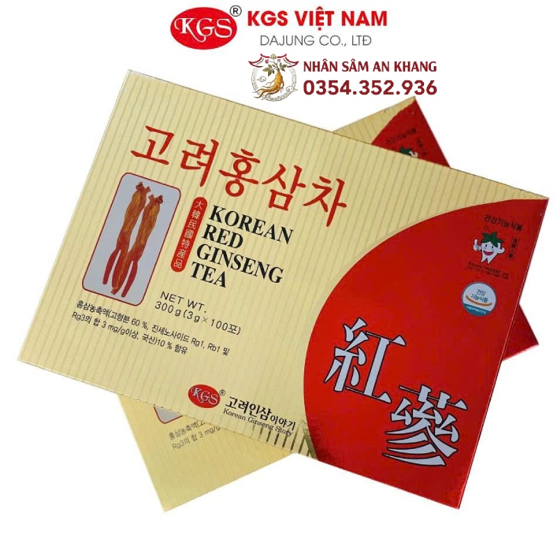 Trà Hồng Sâm Hàn Quốc KGS 50 Gói 12 tra kgs 5