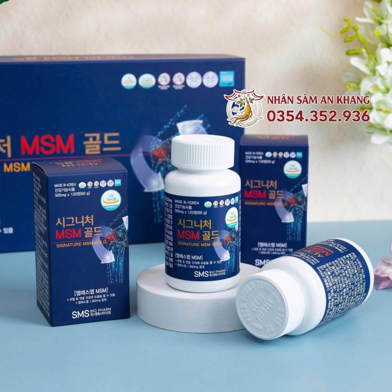 Viên Uống Bổ Khớp Signature MSM Gold 480 Viên 11 vien bo khop msm 8