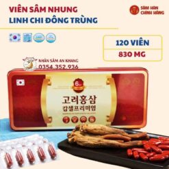 Viên Hồng Sâm Nhung Linh Chi Đông Trùng Hạ Thảo Daedong 120 Viên