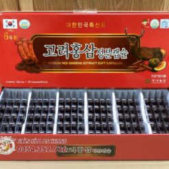 Viên Đạm Hồng Sâm Nhung Hươu Linh Chi Kana Nongsan 120 Viên