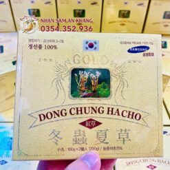 Viên Đông Trùng Hạ Thảo Dong Chung Ha Cho Gold Hộp 200g