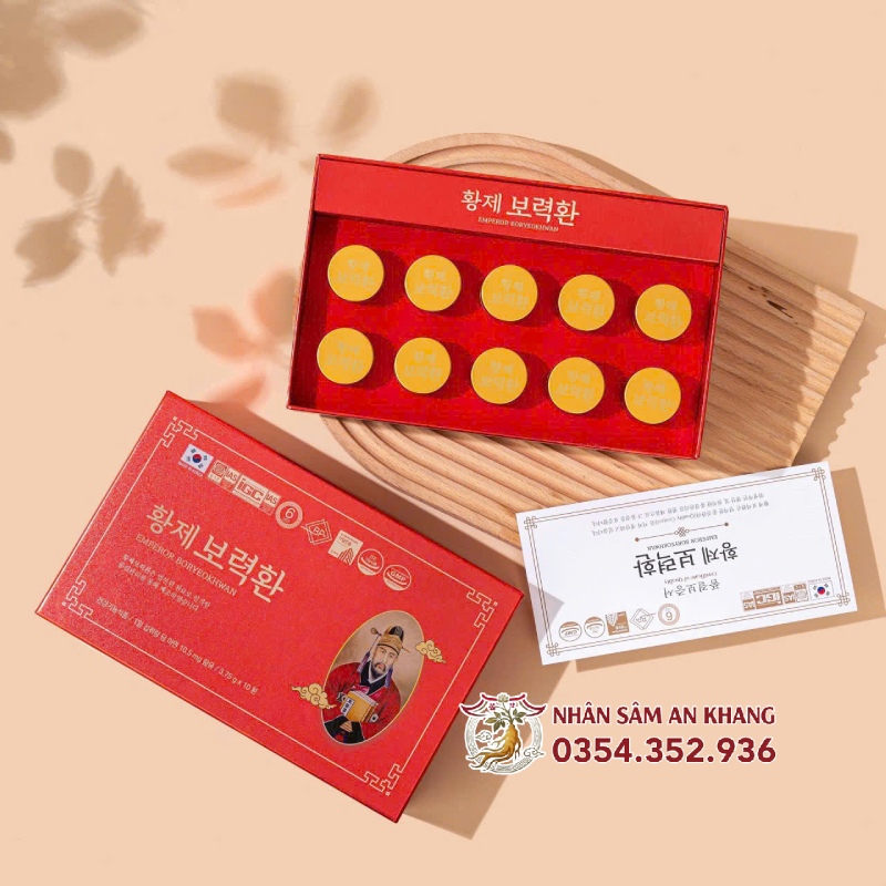 Viên Hoàng Đế Bổ Lực Hoàn Hàn Quốc Hộp 10 Viên 9 vien hoang de bo luc hoan 3