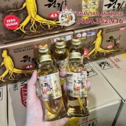 Nước Hồng Sâm Won Ki Sam Không Đường 120ml x 10 Chai 3 wonkisam ko duong