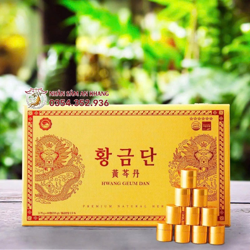 An Cung Ngưu Hoàng Hoàn Hwang Geum Dan Dongbo 60 Viên 8 an cung hop vang 5