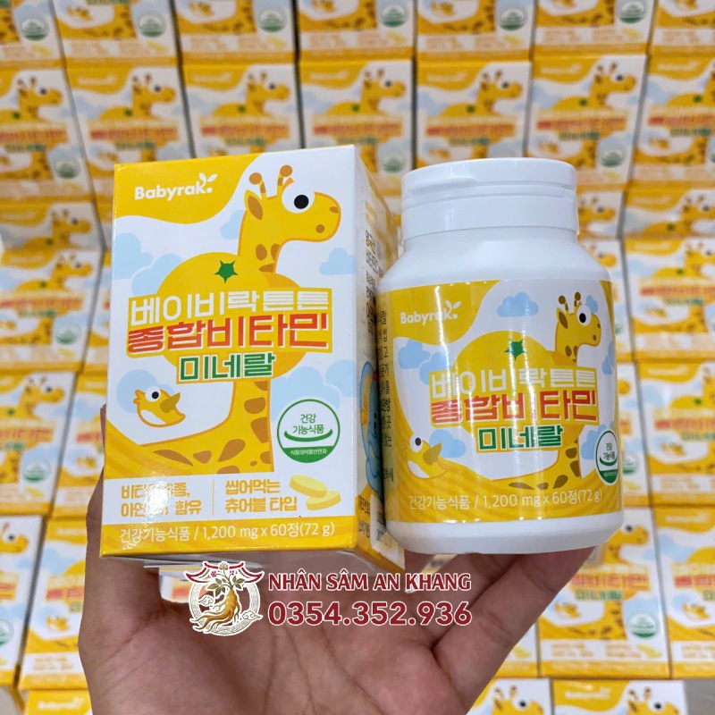 Kẹo Canxi Hươu Cao Cổ Tăng Chiều Cao Hàn Quốc 60 Viên 9 chieu cao han quoc 2