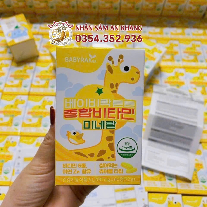 Kẹo Canxi Hươu Cao Cổ Tăng Chiều Cao Hàn Quốc 60 Viên 7 chieu cao han quoc 5