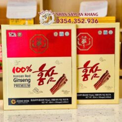 Nước Hồng Sâm Nguyên Chất 100% Jeong Won 80ml x 30 Gói